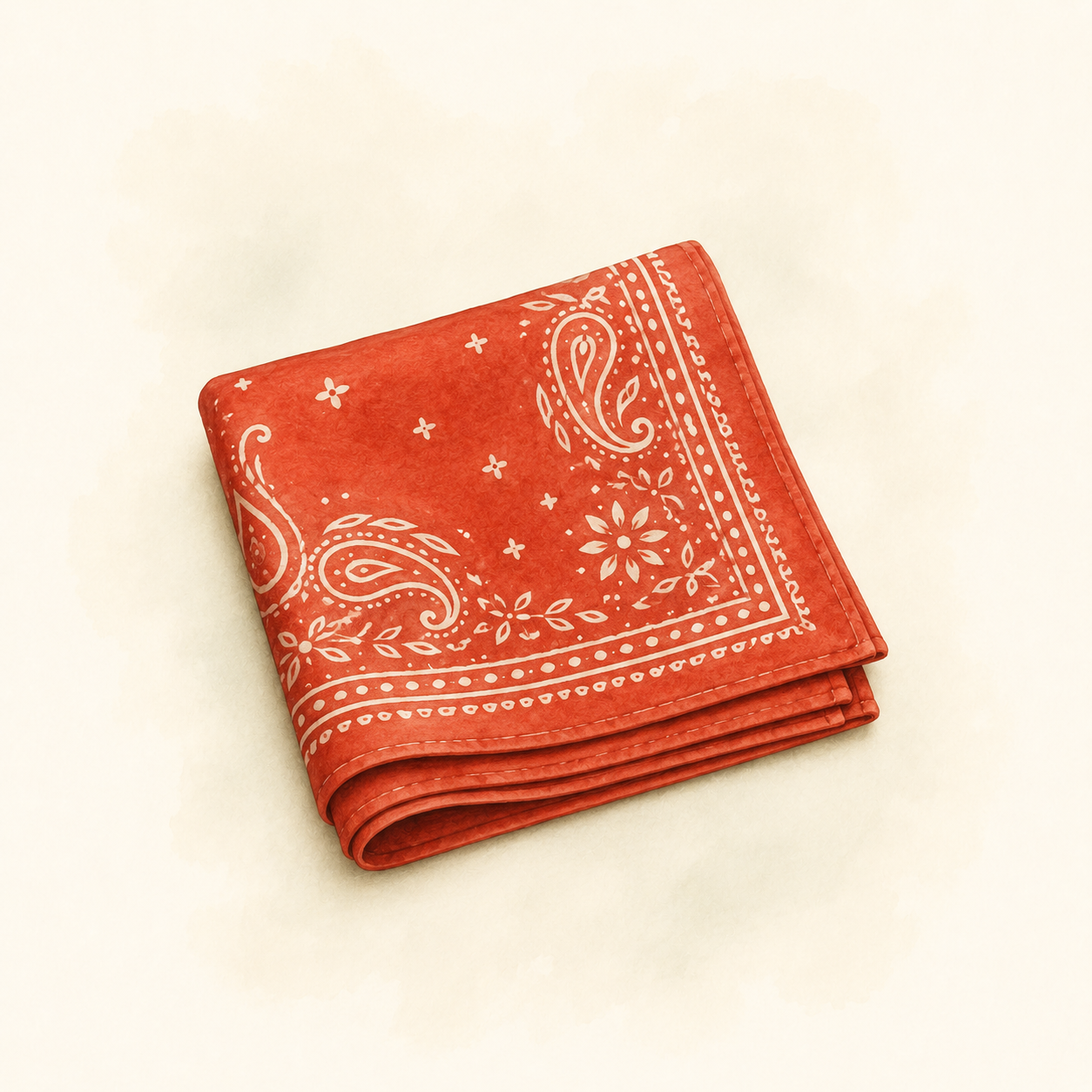 Red handkerchief illustration